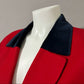Evan Picone Red With Navy Velvet Collar Blazer Sz-18W