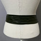 Vintage Green Leather With Large Square Adjustable Buckle Sz-Large