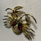 Gold Crab Brooch