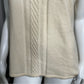 Tesori Cream 100% Cashmere Sweater Vest Sz-Large