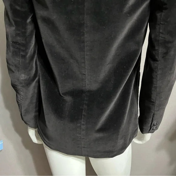 Vintage Crazy Horse Velvet Black Blazer