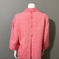 Chico’s Pink Button Front 3/4 Sleeve Shirt Sz 1 (Medium)