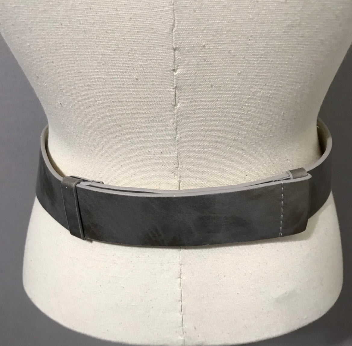 Chico’s Silver Gold Tone Jewel Stones Push Pull Adjustable Wide Chunky Belt Sz-S