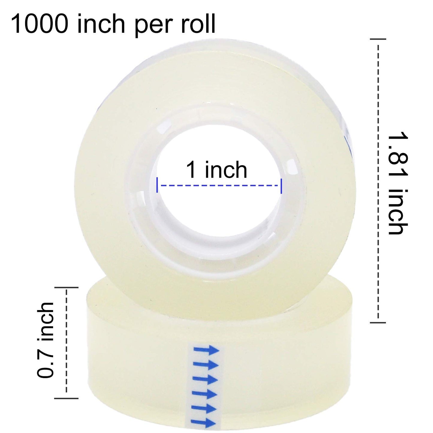 OWLKELA 6 Rolls Transparent Tape Refills, Clear Tape