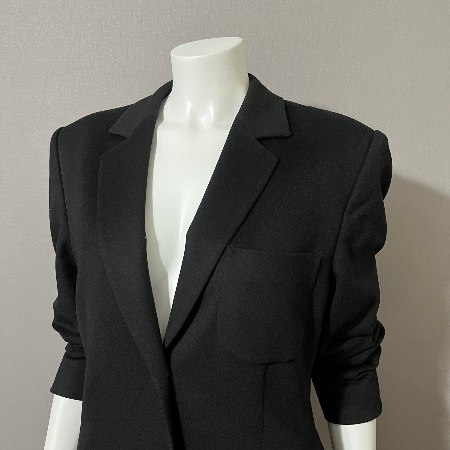 Vintage Laurel Black Wool/Cashmere Blend 2-Button Blazer Sz-Large-XL