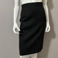 Vintage Black 2pc Wool Skirt Suit Set Sz-8