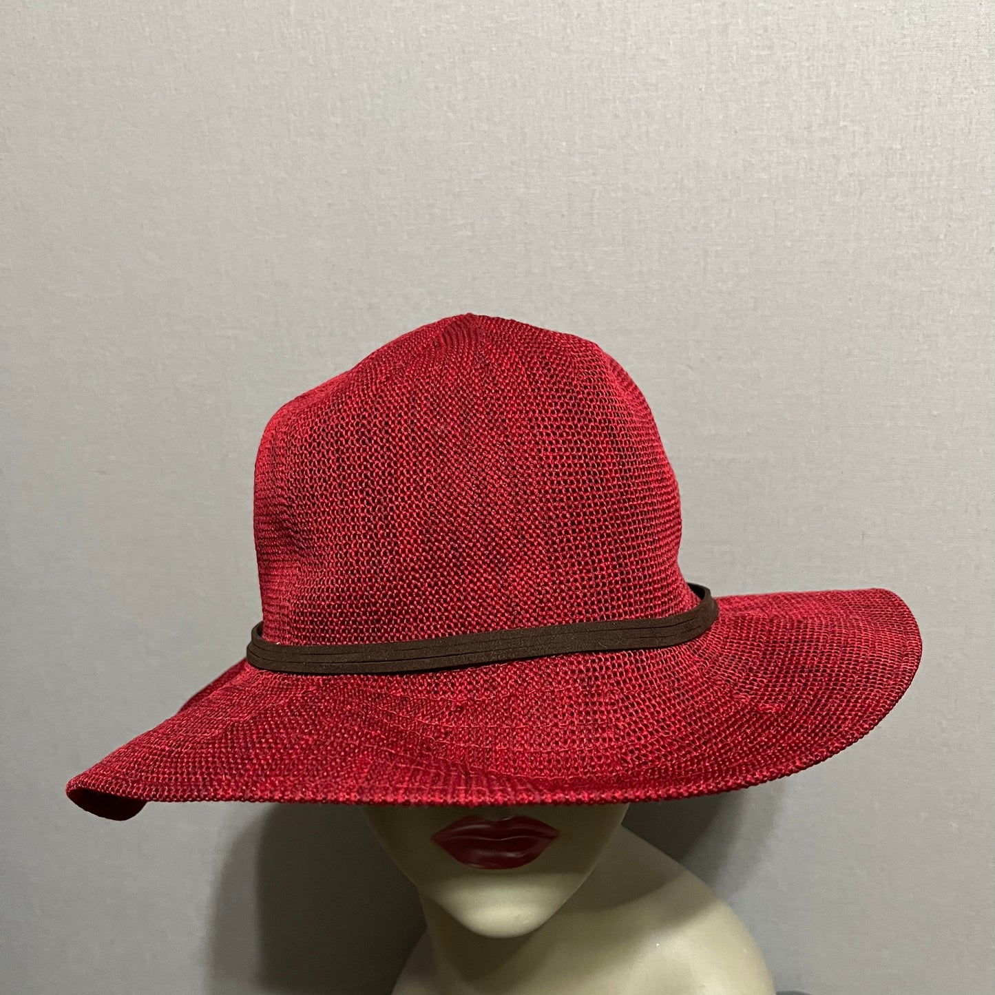 Olsenboye Red Toned Foldable Floppy Hat