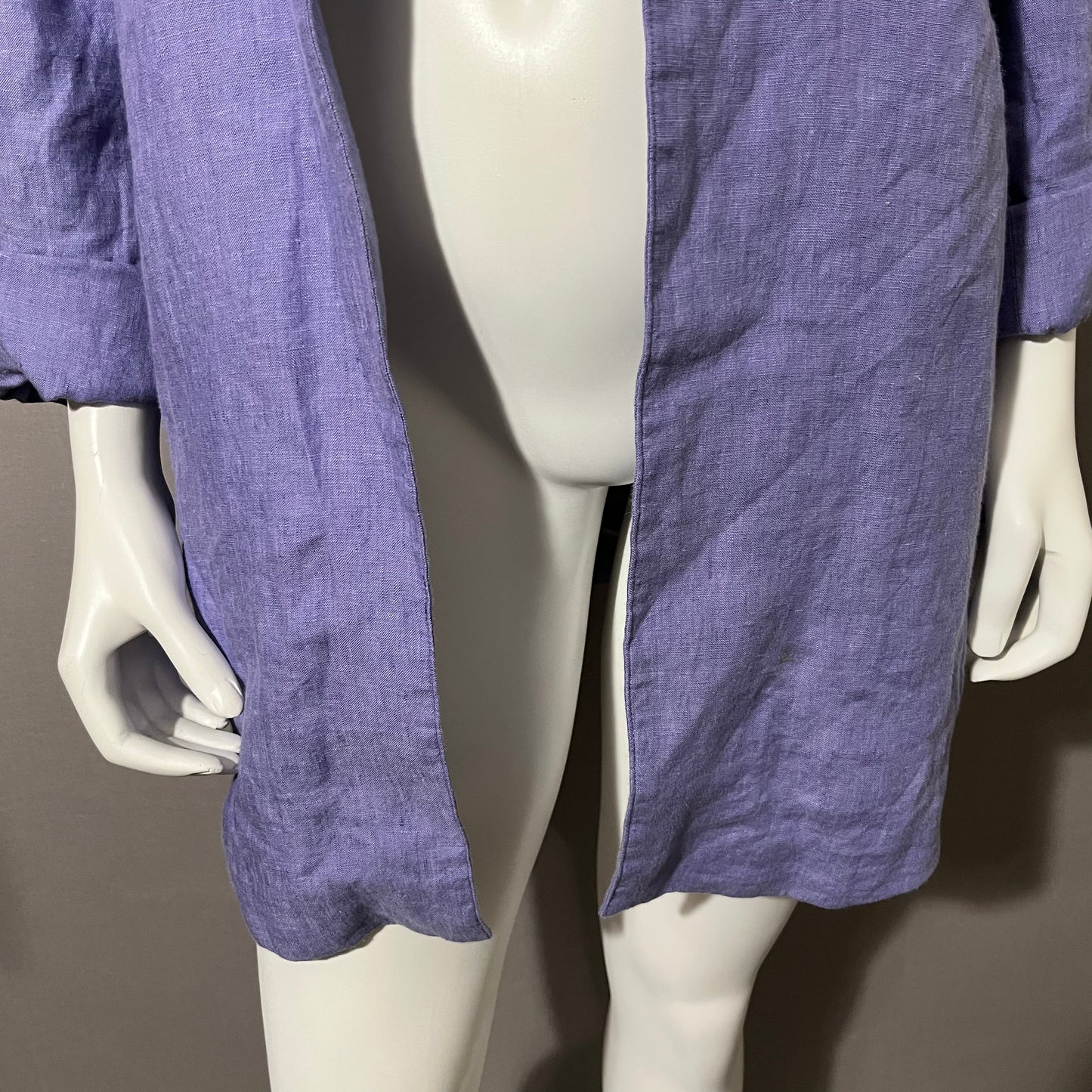 Coldwater Creek Lavender Linen Blazer Sz-16