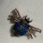 Blue | Red Lady Bug Brooch