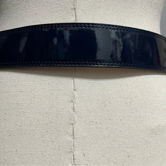 Loft Patent Leather Navy Belt Sz-Medium