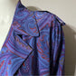 Vintage Ellen Tracy Silk Paisley Print Bomber Jacket Sz-Medium Petite