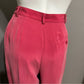 Vintage Via Seta Pink 2 Pc 100% Silk Pant Set Sz-8/10