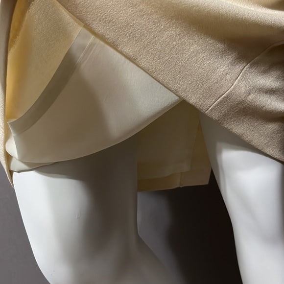 Vintage Chanavee Cream Wool Pencil Skirt Sz-4