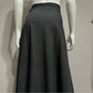 Lauren Ralph Lauren Black Wool Flare Midi Skirt Sz-16W