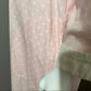Vintage Miss Elaine Pink Polka Dot Cotton Zip Up Nightgown Sz-Medium