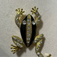 Black | Gold Frog Brooch