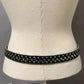 Christine Alexander Black Western Swarovski Crystals Bling Belt