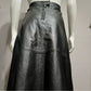 Jessica London Leather Fit & Flare Skirt Sz-20W