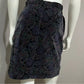Vintage Jones New York Purple Velvet Paisley Cotton Pencil Skirt Sz-8