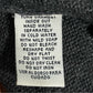 Yarnworks Dark Grey Beaded Knit Cardigan Size Small