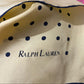 Ralph Lauren Yellow Polka Dot Silk Scarf
