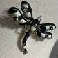 Black | White Dragonfly Brooch