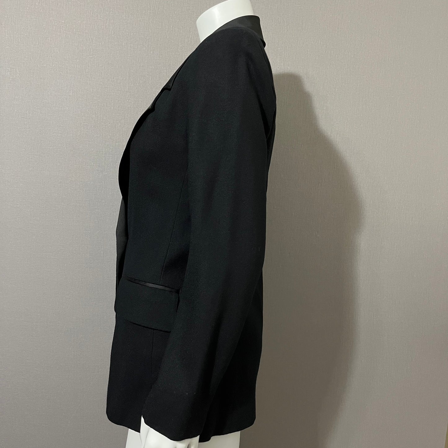 Vintage Rickie Freeman Black Wool Classy Blazer Sz-8