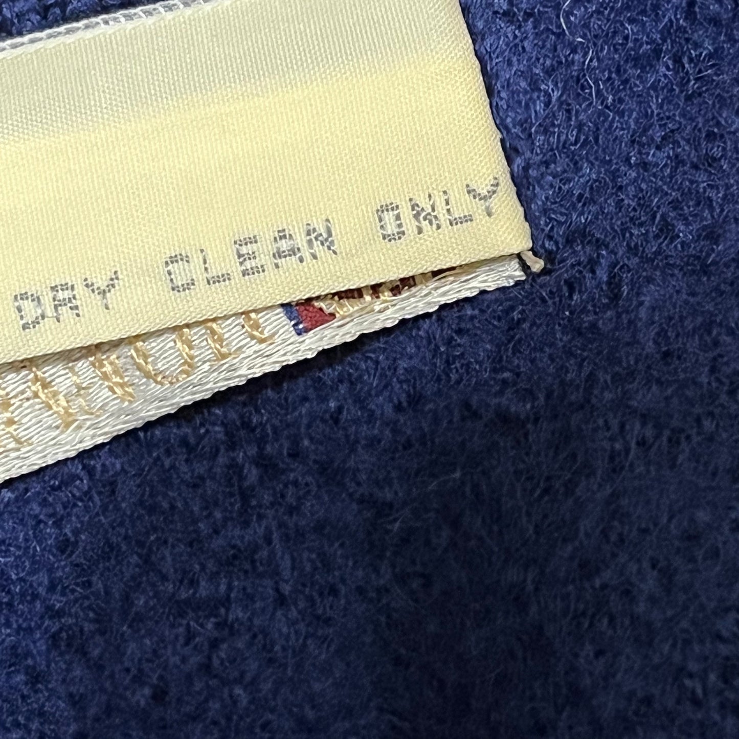 Vintage Field Manor Blue Boiled Wool Sweater Sz-14