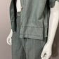 Debra DeRoo Green Silk/Linen Blend 2 Pc Pant Set Sz-Small