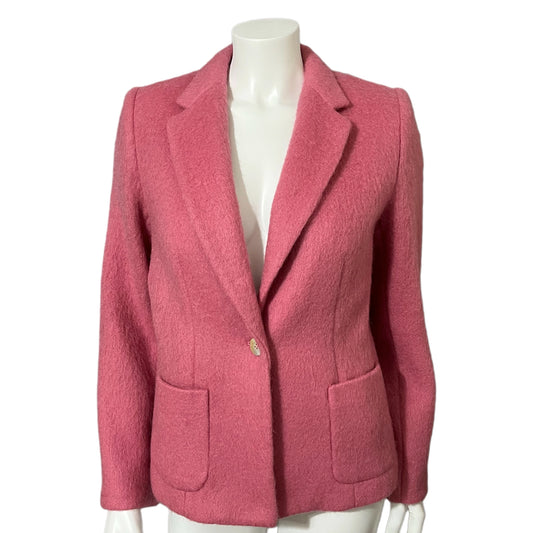 Josephine Chaus Pink Mohair/Wool Blend Blazer Sz-4