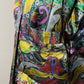 Vintage Bill Blass Paisley Peacock Feather Down Winter Coat Sz-Medium
