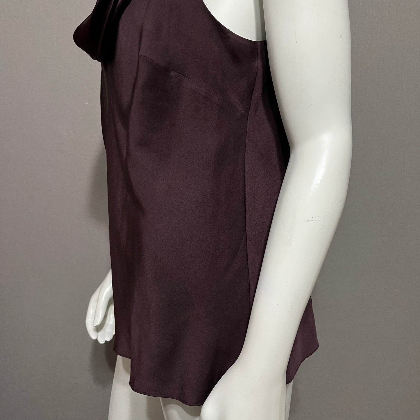 Ann Taylor Plum Silk Sleeveless Shell Sz-14