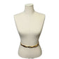Vintage Gold Braided Skinny Metal Belt Size-Small