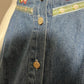 Vintage Saint Germain Cotton Denim Midi Skirt Sz-Xtra Large