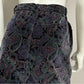 Vintage Jones New York Purple Velvet Paisley Cotton Pencil Skirt Sz-8