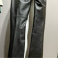 Vintage Hugo Buscati Black Leather Straight Leg Pants Sz-4