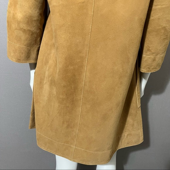 Vintage Rare Bonnie Cashin Sills Camel Suede | Leather Mod Style Jacket Sz-Small