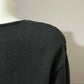 Leslie Fay Black With Sequin Detail Button Front Cardigan Sz- Xtra Large