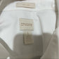 Chico’s White with Leopard Pocket Cotton Button Front Shirt Sz 1 (Medium)