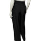 Black 100% Silk High Waisted Light Weight Pants Sz- XL