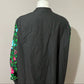 National since 1952 Black with Floral Embroidery Shirt Sz -2X
