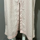 Vintage Miss Elaine Pink Polka Dot Cotton Zip Up Nightgown Sz-Medium