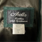 Vintage Arella Green Suede Leather Zip Up Jacket Sz-Large