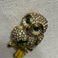 Yellow | Green Owl Brooch