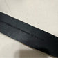 Chico’s Black Genuine Leather Wide Belt With Silver Square Buckle Medium