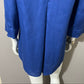 Chico’s Royal Blue Linen Button Front 3/4 Sleeve Sz 1 (Medium)