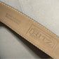 Vintage The Ritz Blue With Gold Buckle Leather Belt Sz-Medium/Large