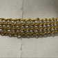 Gold Leather With Pearl Beaded Belt Sz-Medium-Large