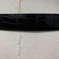 Vintage Brighton Silver Buckle Reversible Black/Brown Leather Belt Sz-Large