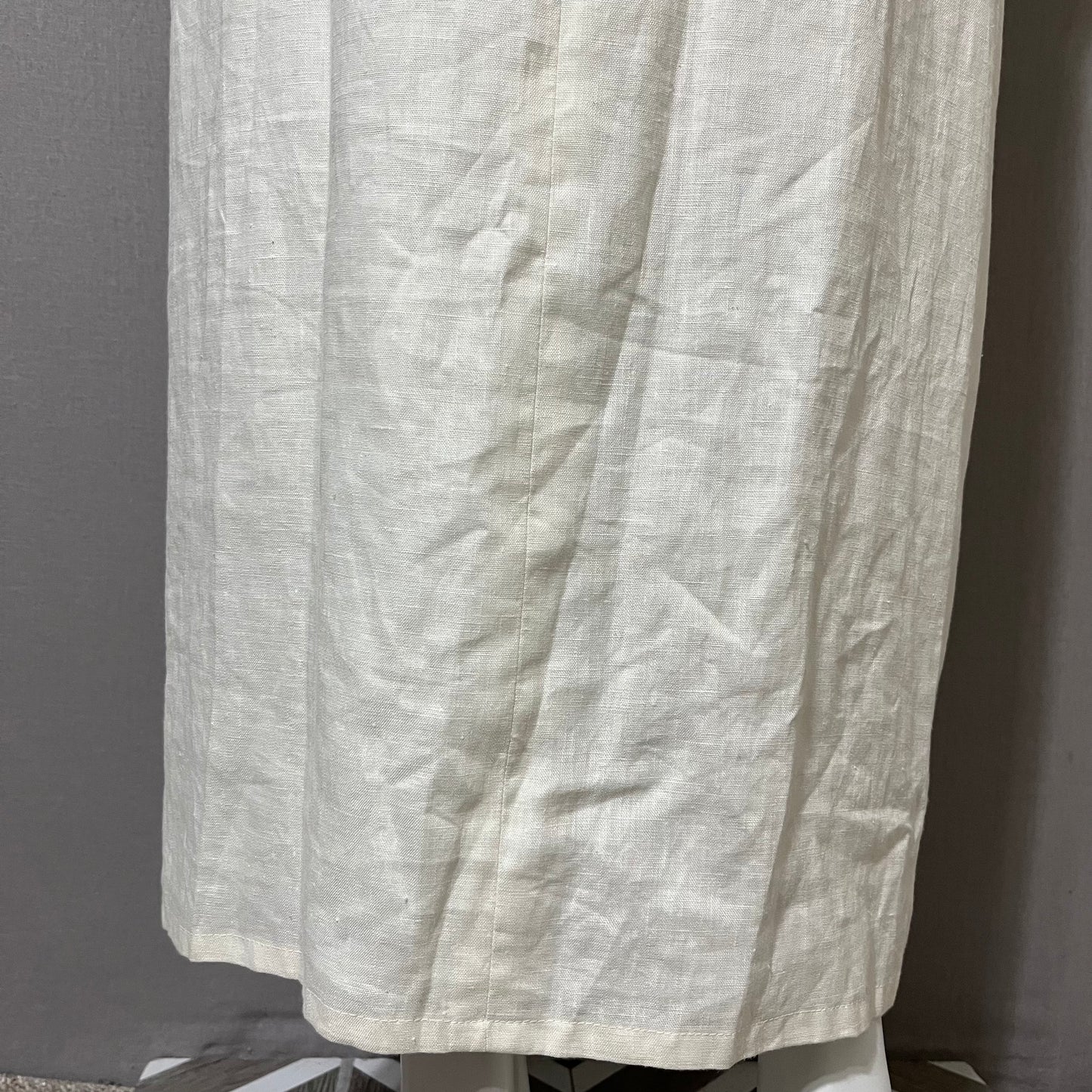 Linen Cream Style & Co Maxi Wrap Dress Sz-12